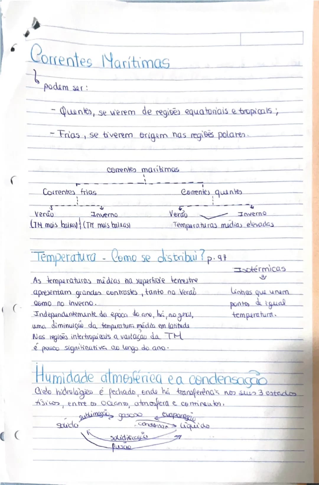 T
# Resumos para o teste de
# geografia

## Estado do tempo

estado da atmosfera
num determinado
momento e lugar,
resultante da conjugakako
