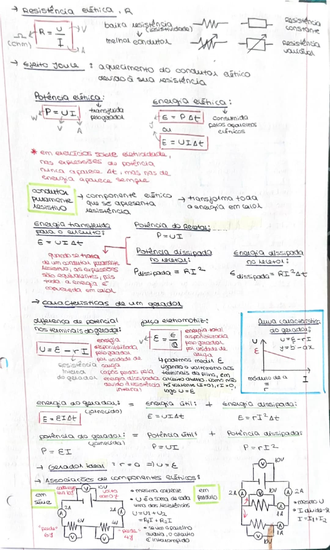 ENERGIA
→energia interna 3
→ energia cinética
(Dule)
$Ec=\frac{1}{2}mv^{2}$
kgm/
→ potência
P
(watt)
$\frac{E}{\Delta t}$
レン
Ecinética
inter