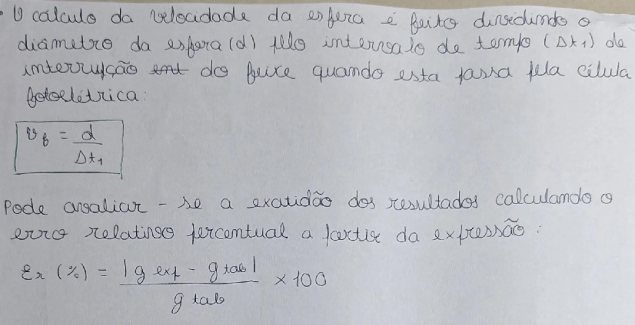 Alinadade Experimental (AE1.)
dueda livre: força gravitacional e aceleração da gravidade
• Esta atividade tem como objetivo determinar a
ace