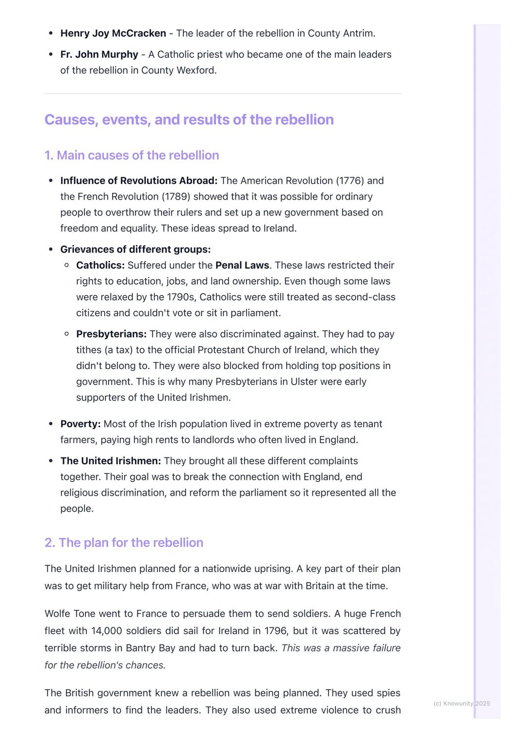 # The 1798 Rebellion in Ireland

An introduction to the 1798 rebellion

The 1798 Rebellion was a major uprising against British rule in Irel