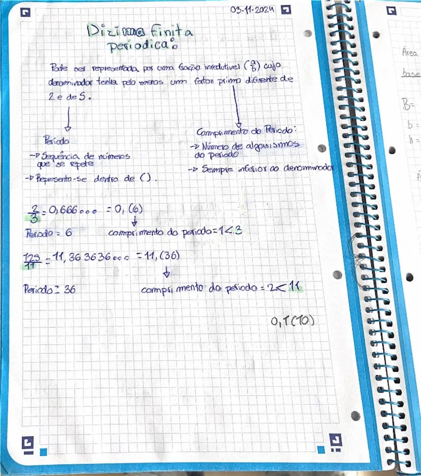 # Revisões:

- Números naturais

$IN = \{0, 1, 2, 3...\}$

$\downarrow$

conjunto dos
números naturais

- Números inteiros:

-5 -4 -3 -2 -1 
