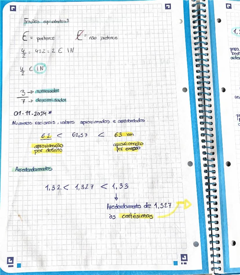# Revisões:

- Números naturais

$IN = \{0, 1, 2, 3...\}$

$\downarrow$

conjunto dos
números naturais

- Números inteiros:

-5 -4 -3 -2 -1 