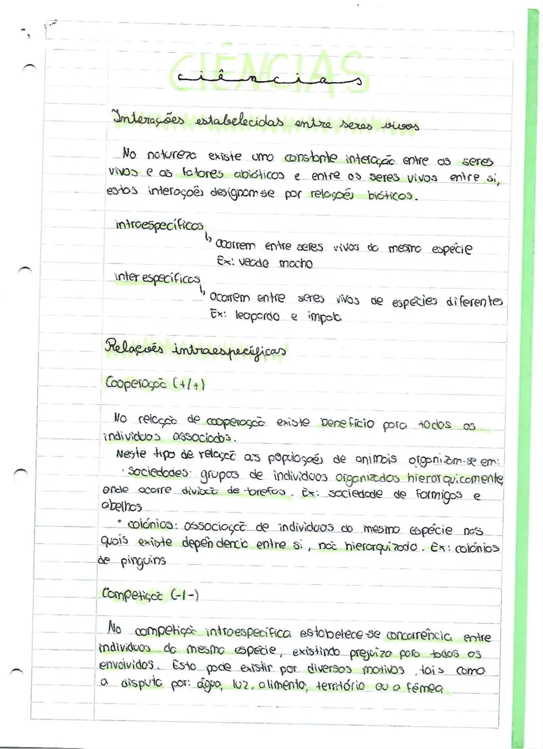 --- OCR Start ---
CIENCIAS
ciências
Interações estabelecidas entre seres vivos
No natureza existe umo constante interação entre os seres
viv