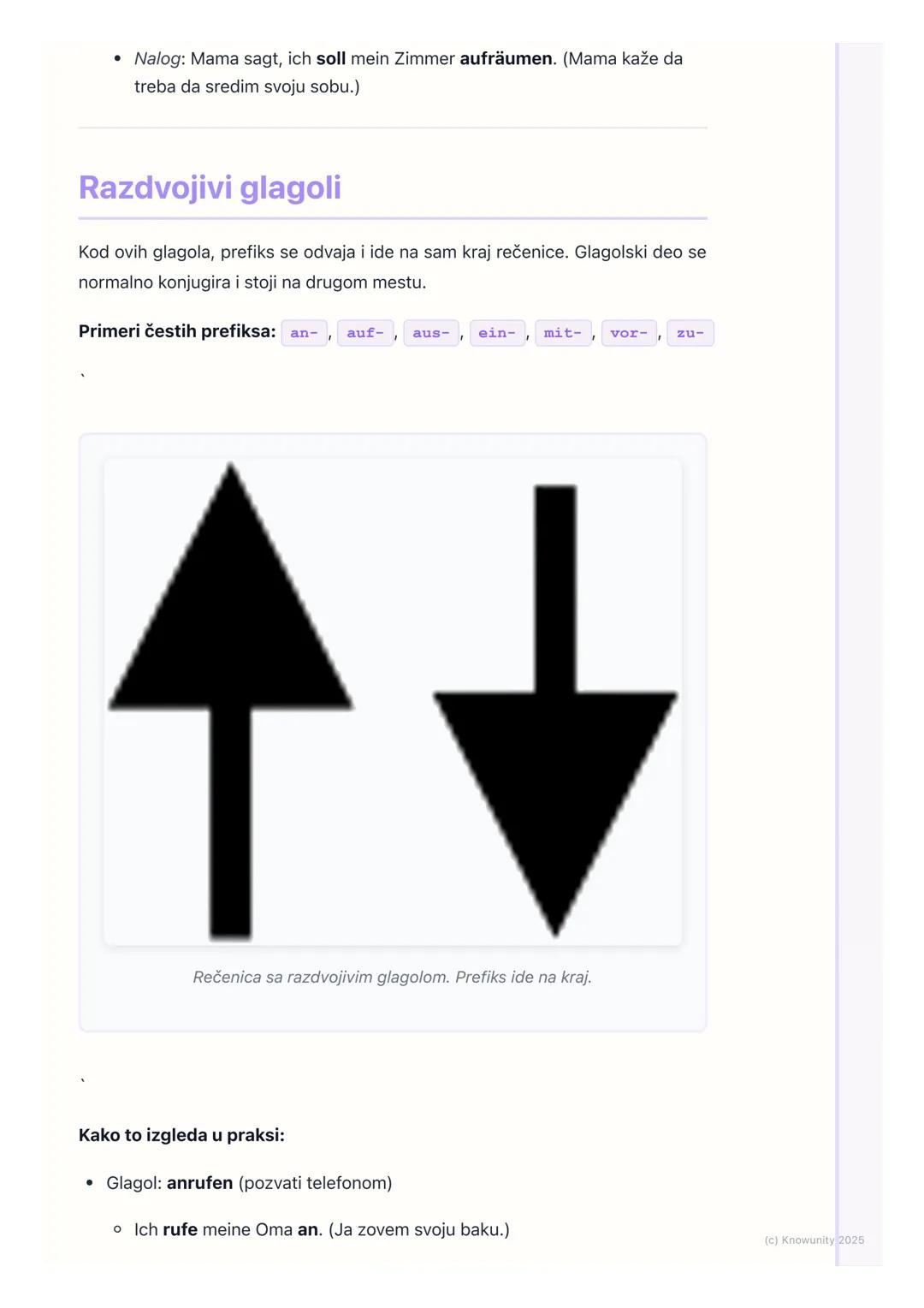 # Gramatika: Modalni glagoli
(können, müssen, dürfen,
sollen), razdvojivi glagoli

Uvod u modalne i razdvojive glagole

Ovo je važno za građ