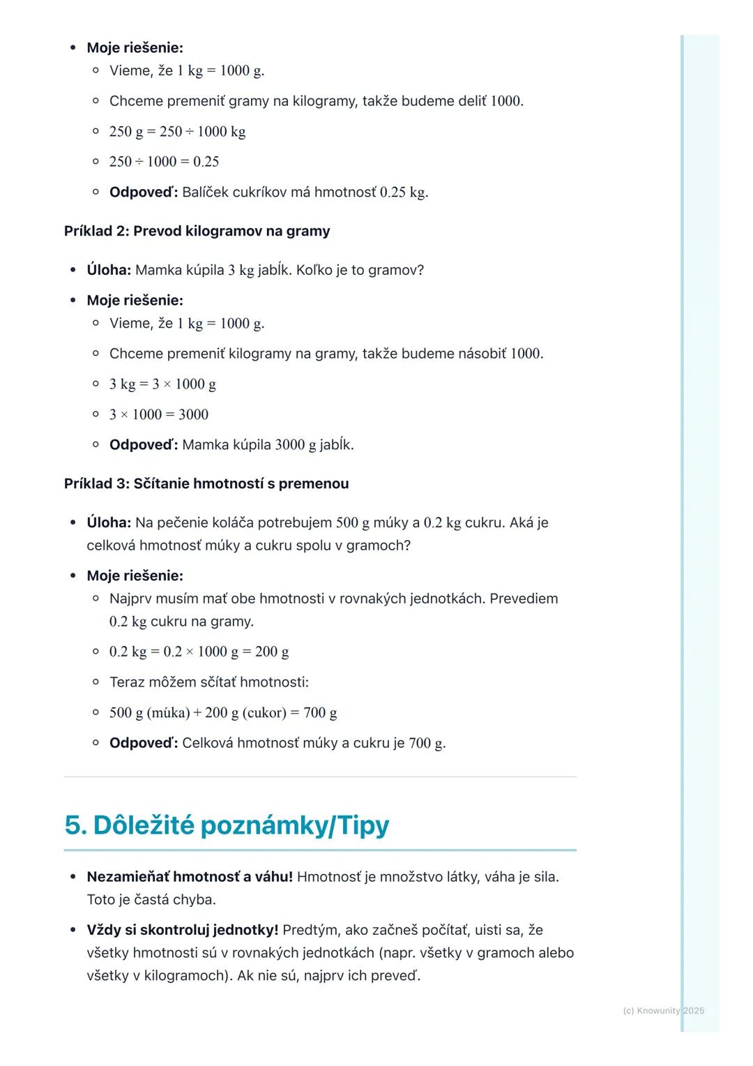 # Meranie hmotnosti

## 1. Úvod k meraniu hmotnosti

Dnes si zopakujeme, čo je to hmotnosť a ako ju meriame. Je to dôležité, lebo
hmotnosť s