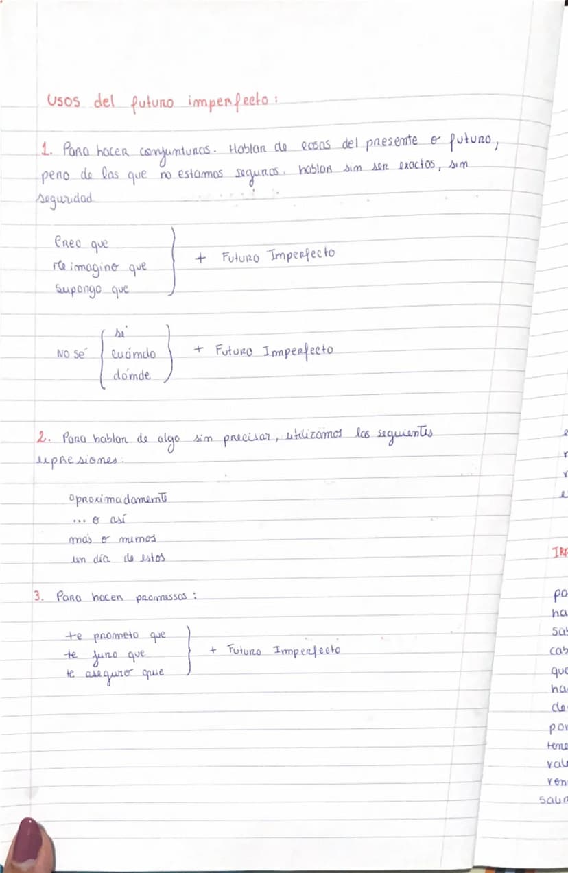 → Espanhol
pi partecin omprapito Gramática
lulusa Simiples).
(occiones puturos)
• El futuro imperfecto Regulames
Se forma con el infinitivo 