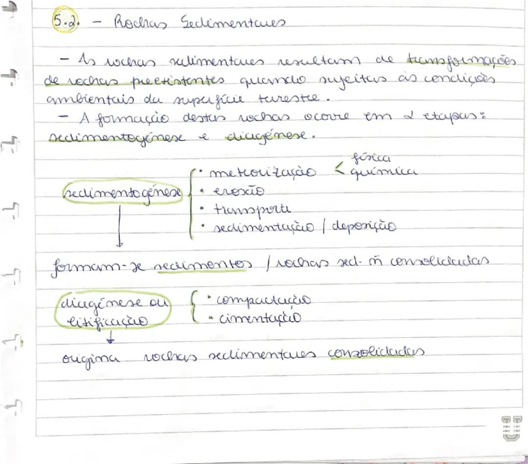 Rochas sedimentares 