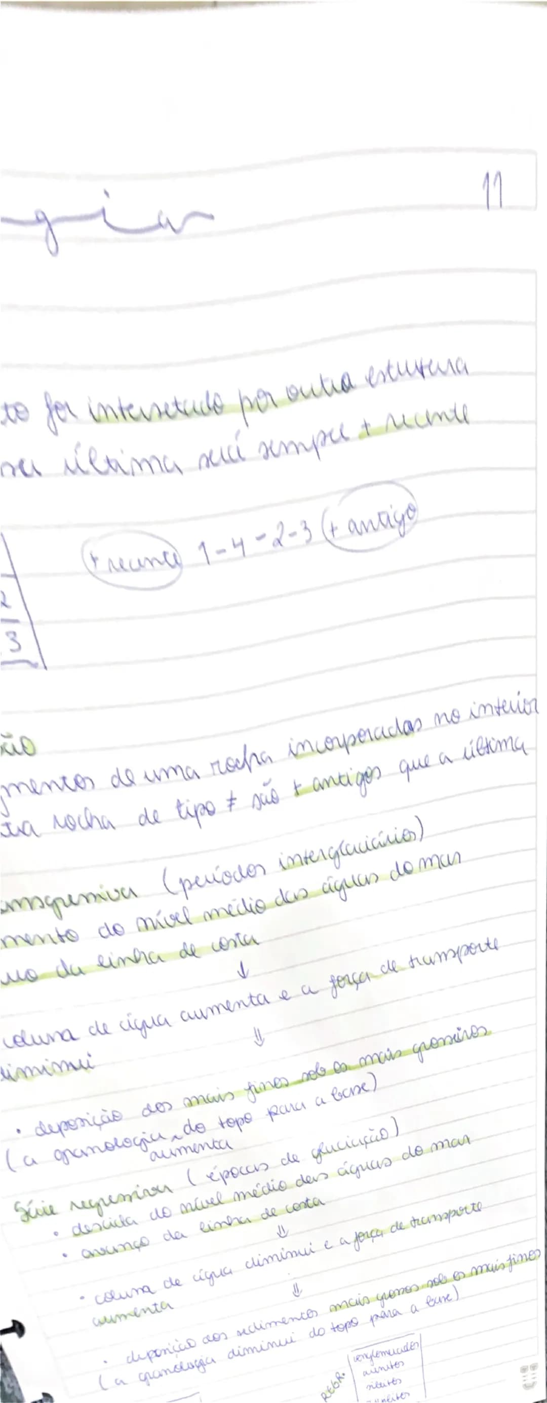 --- OCR Start ---
Princípios da extratigrafia.
• escutor: unidades de uma sequência estratigrcifica
Is são delimitados por um murro (limite 