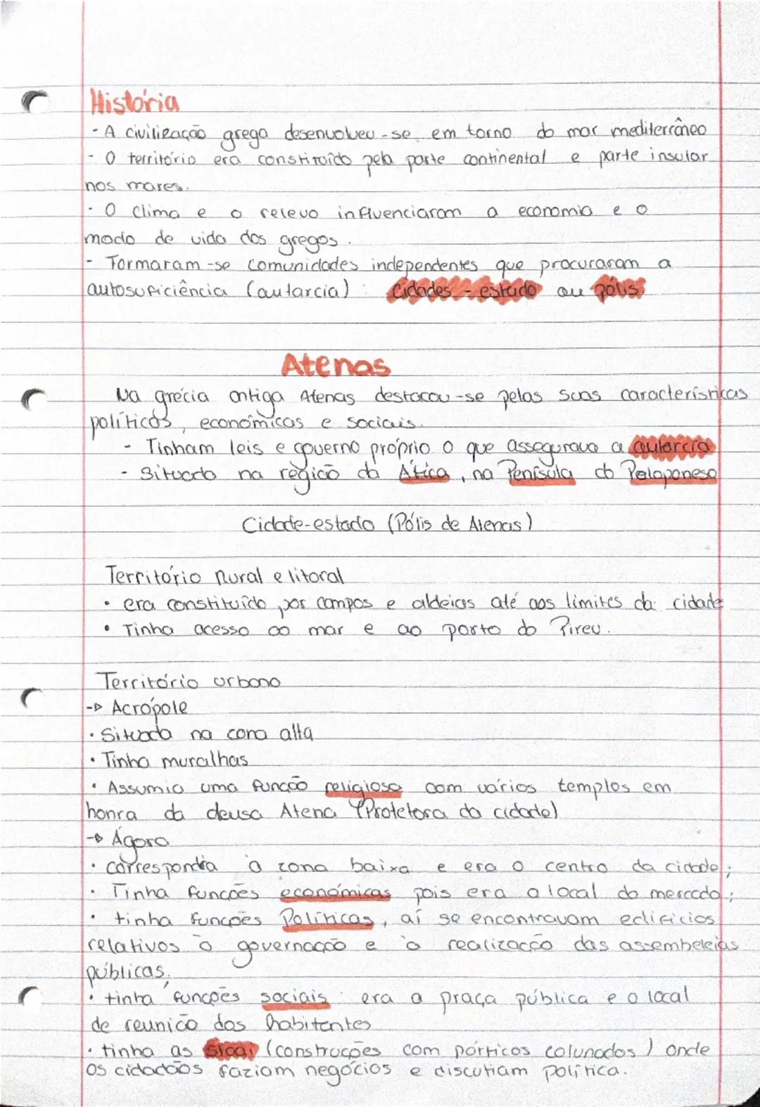 # História
- A civilização grega desenvolveu-se em torno do mar mediterrâneo
- O território era constituido pela parte continental e parte i