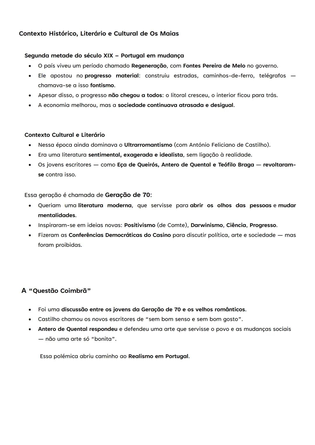 # Resumo Capítulo I

*   Instalação no Ramalhete
    *   O romance começa com Afonso da Maia (avô) e Carlos (neto) instalando-se no Ramalhet