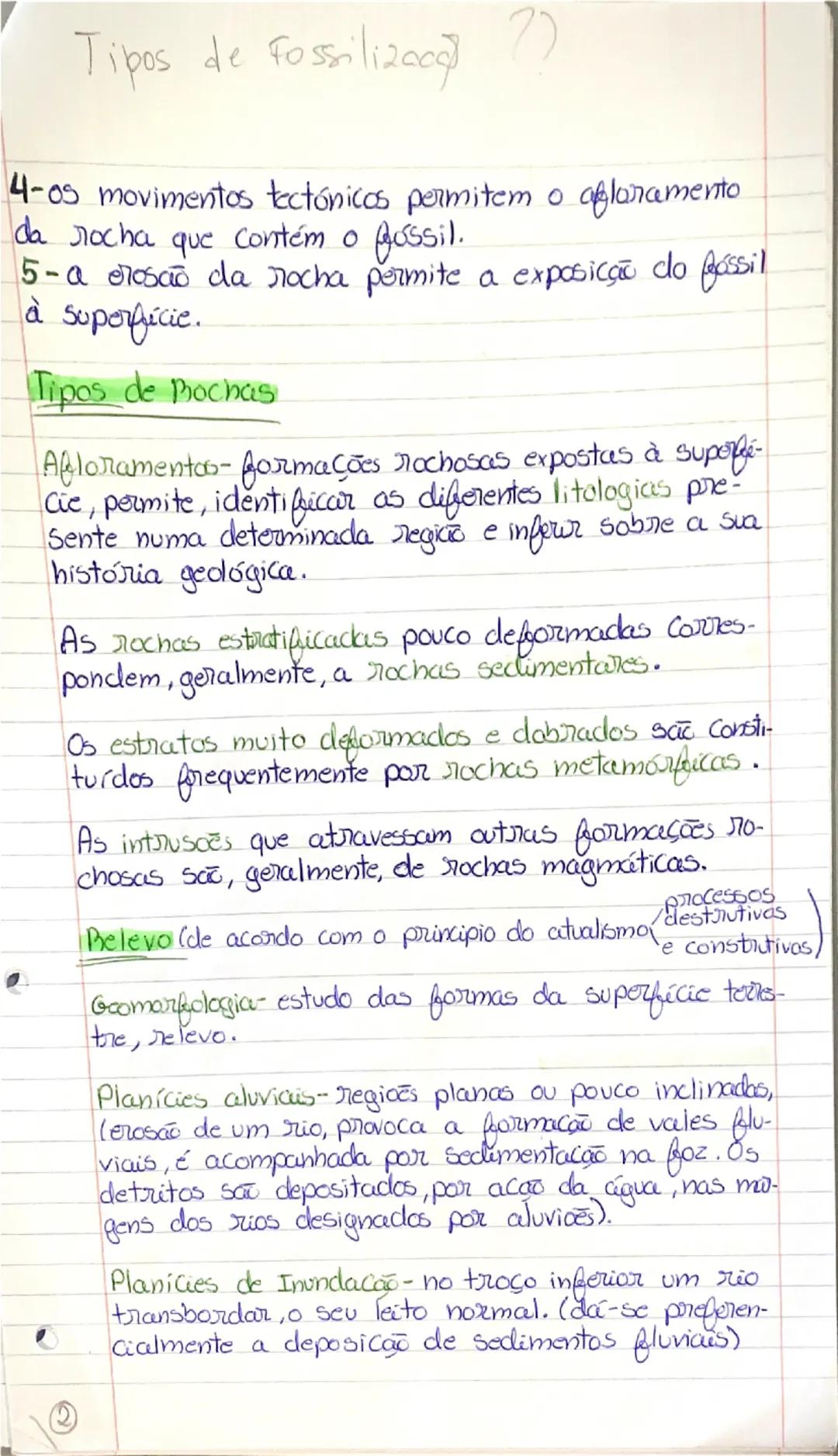 ### Brincipios de raciocinio geológico

Catastrofismo-defende que as alterações geológi-
Cas resultam de fenómoncs catastróficos (rápidos
e 