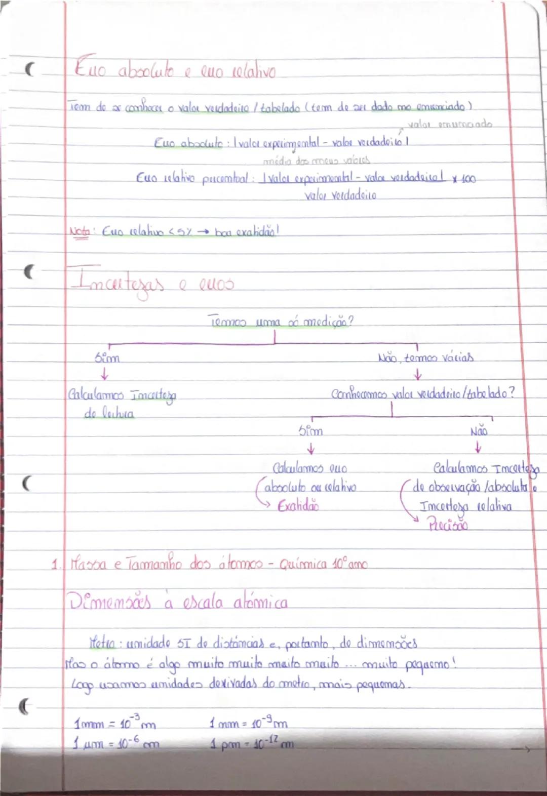 Fisica e Quimica (10° ano) (caderno 10 cm)
Quimica 10° ano
Algarismos Significativos
Um algarismo significativo é um algarismo que realmente