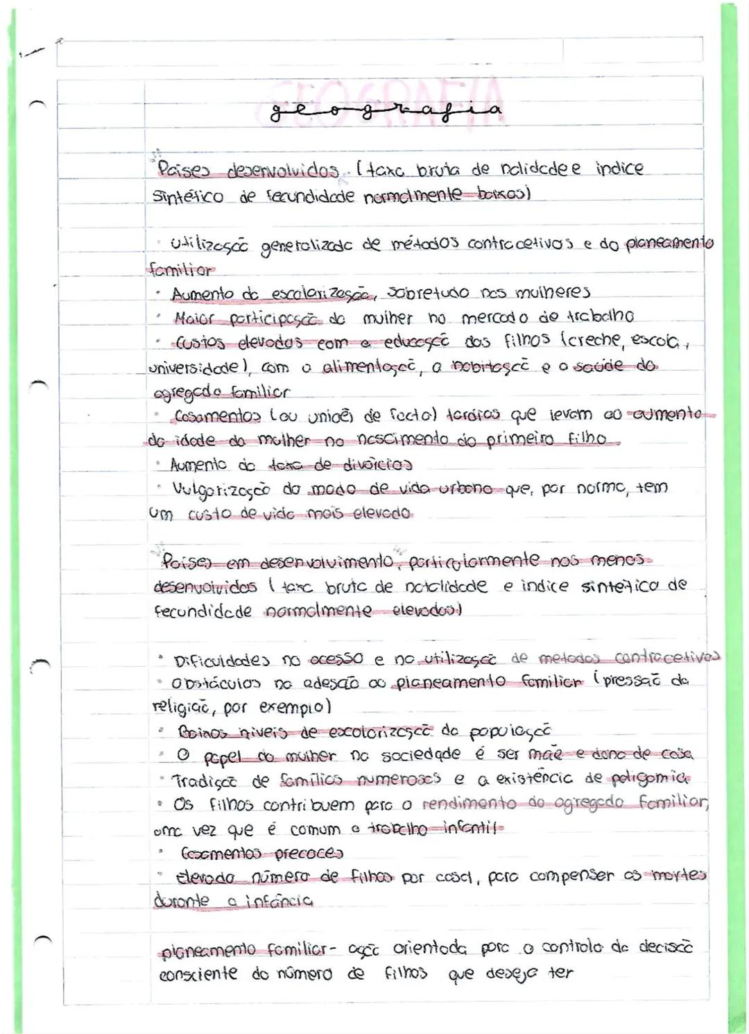 --- OCR Start ---
geografia
Paises desenvolvidos. Itaxa bruta de nalidade e indice
Sintético de fecundidade normalmente baixas)
utilizosco g