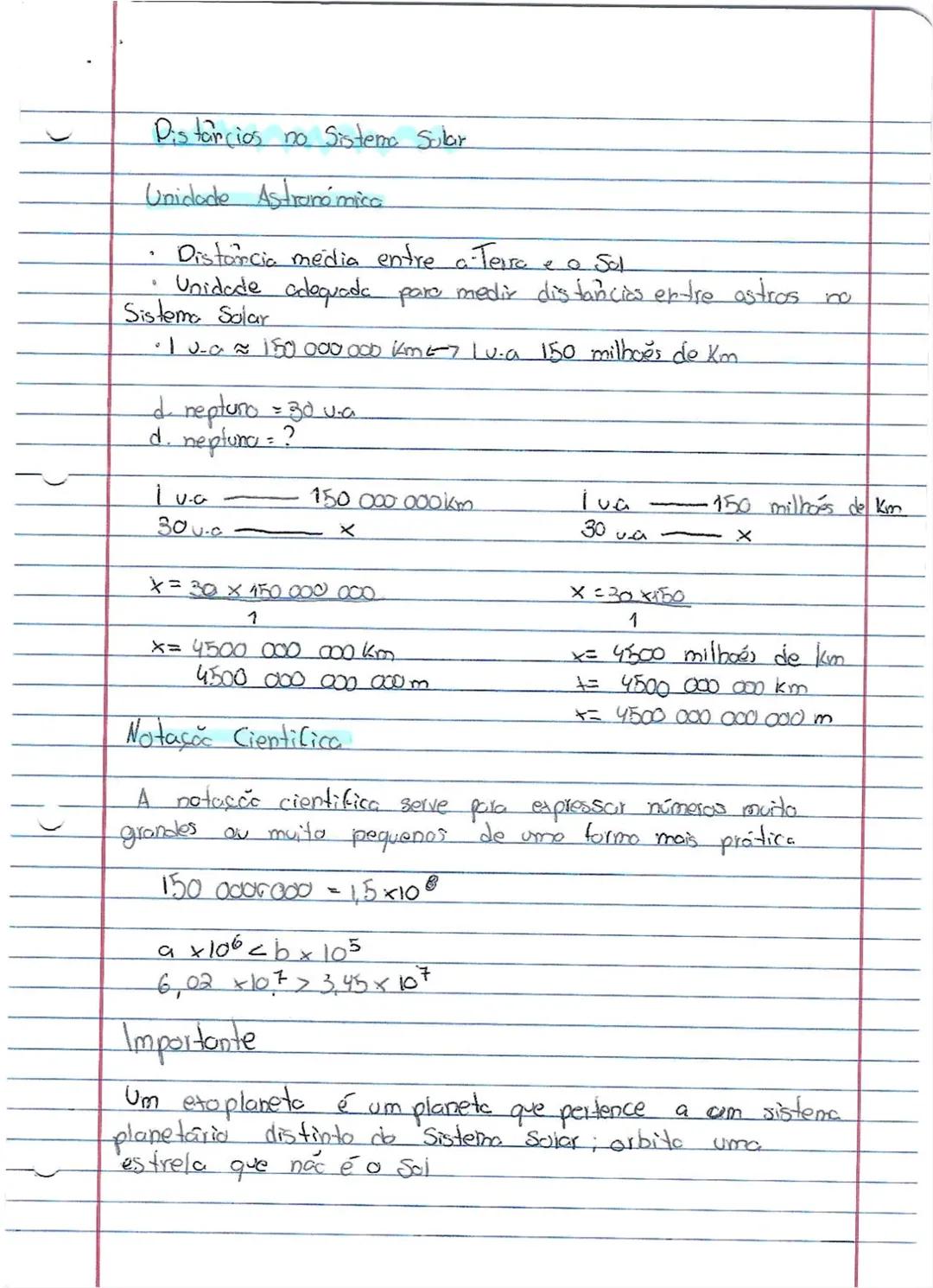 O Ano luz
• Velocidade de propagação do luz no vazio
I segundo - 300 000 km
C≈ 300 000 000 m/s c≈ 300000 000 metros por segundo
Durante a au