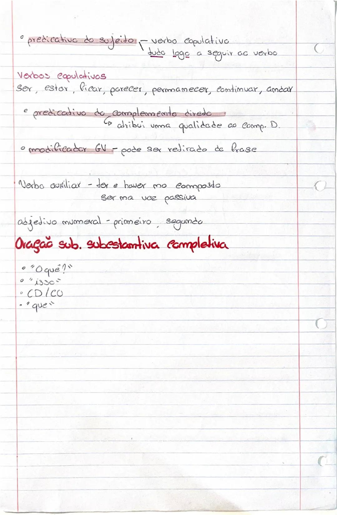--- OCR Start ---
funçoes Sintáticas
Sujeito simples
Composto
subemtemdida
Lindeterminado
Complemento direto
O quê" au "Quem"
substituído po