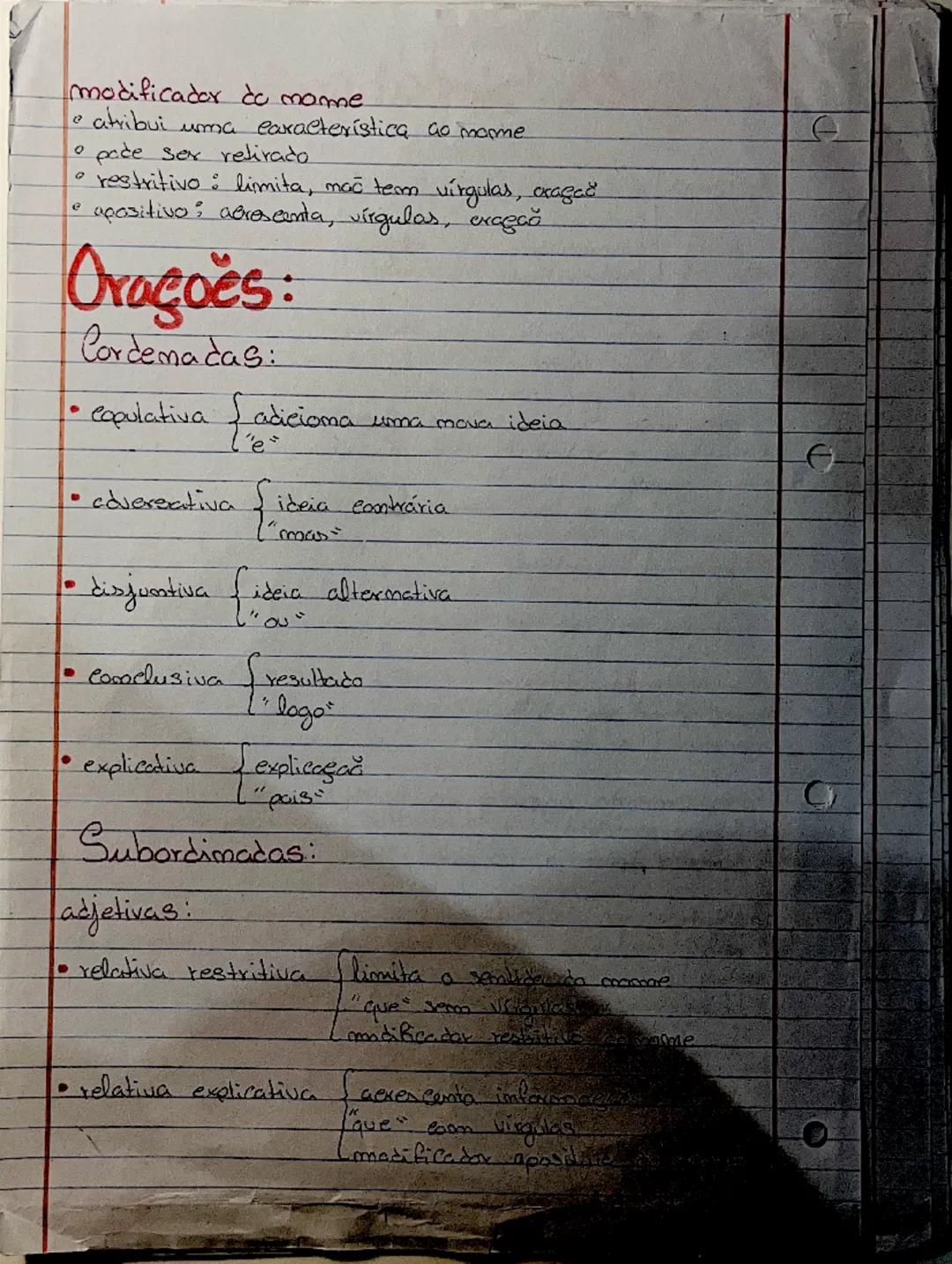 --- OCR Start ---
funçoes Sintáticas
Sujeito simples
Composto
subemtemdida
Lindeterminado
Complemento direto
O quê" au "Quem"
substituído po