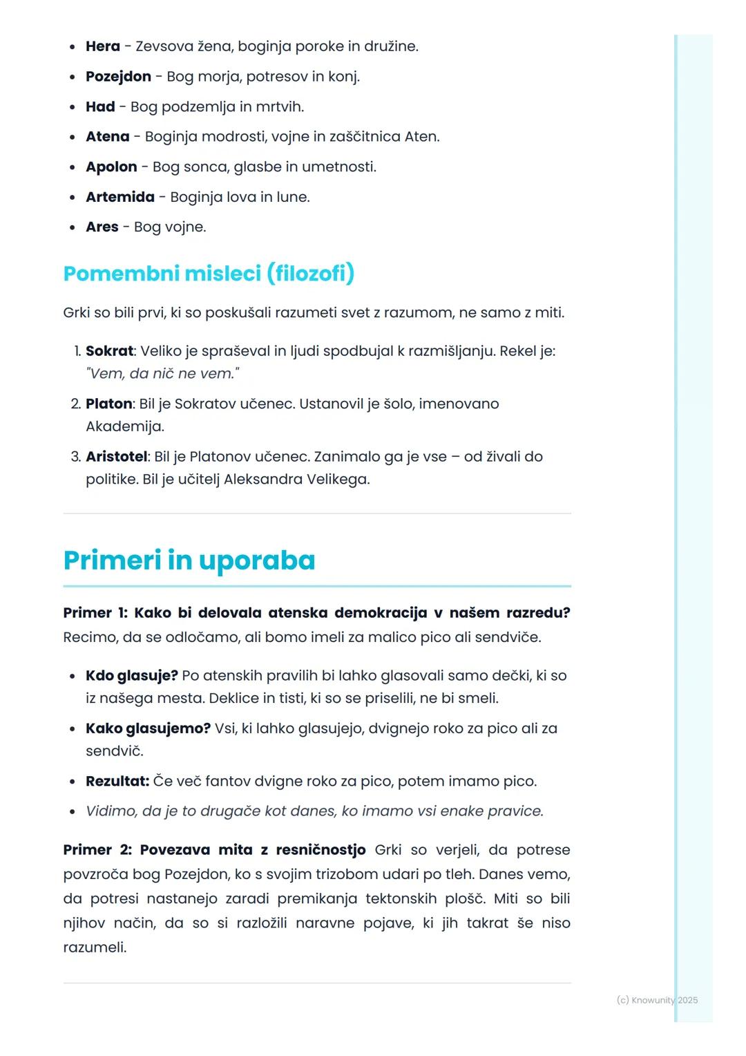 # Stara Grčija

## Uvod v Staro Grčijo

Stara Grčija ni bila ena sama velika država, kot je danes Slovenija.
Sestavljale so jo majhne, neodv