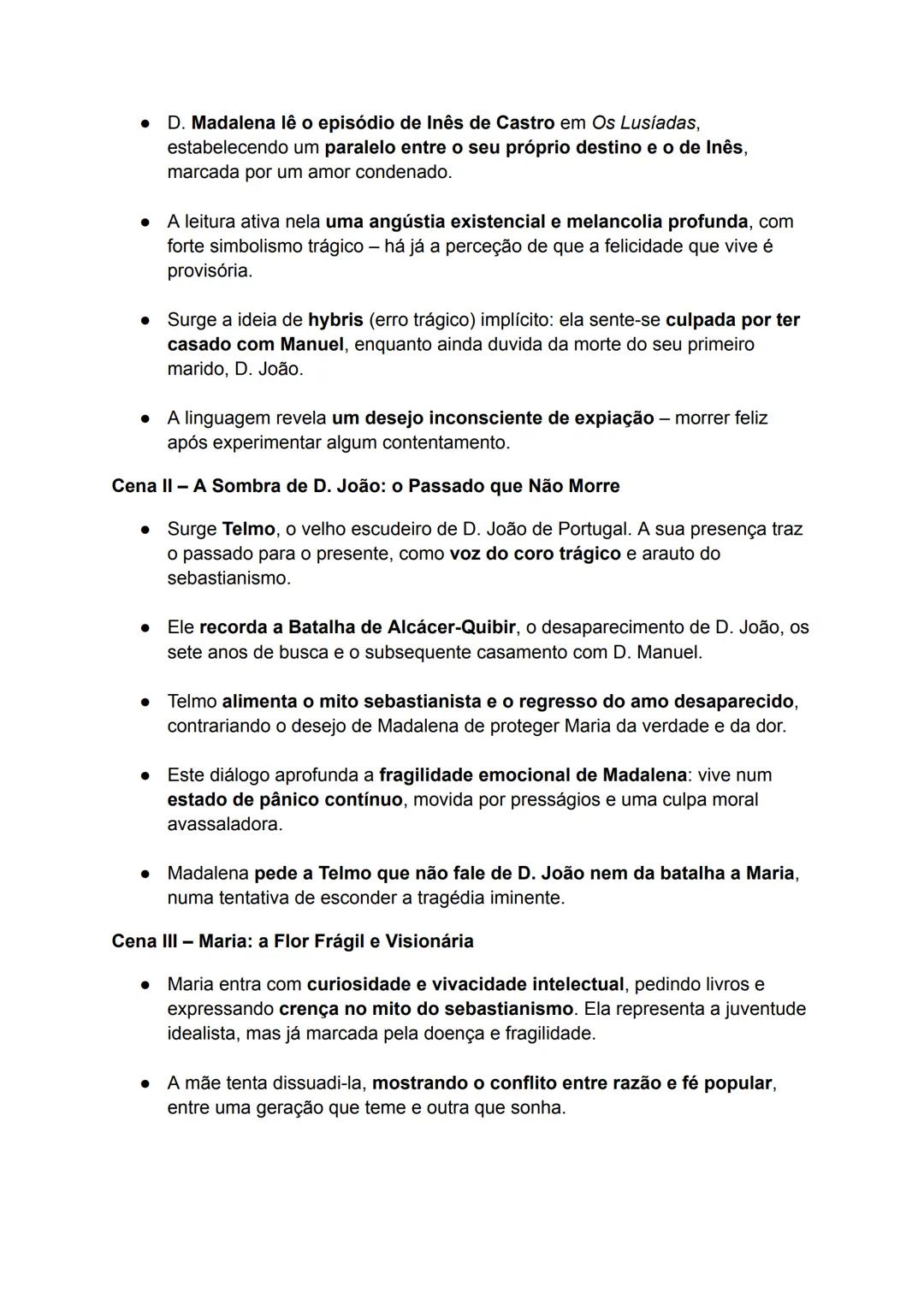 --- OCR Start ---
Frei Luís de Sousa:
Características da Obra:
• Género: Drama romântico com traços de tragédia clássica.
• Estilo: Escrito 