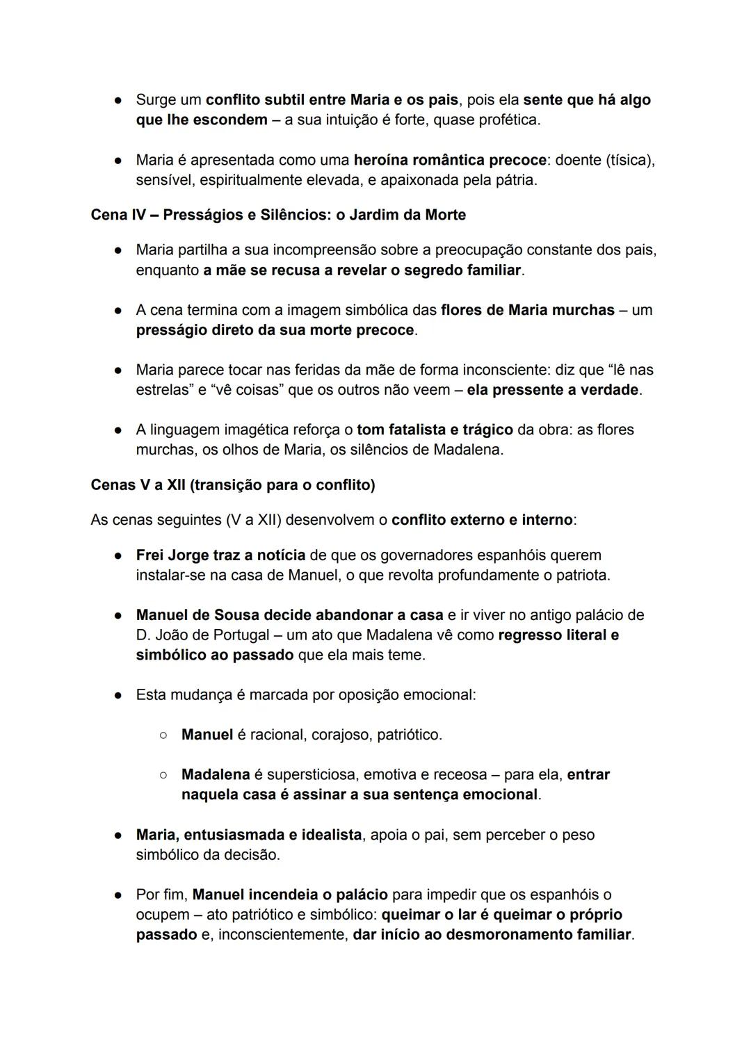 --- OCR Start ---
Frei Luís de Sousa:
Características da Obra:
• Género: Drama romântico com traços de tragédia clássica.
• Estilo: Escrito 