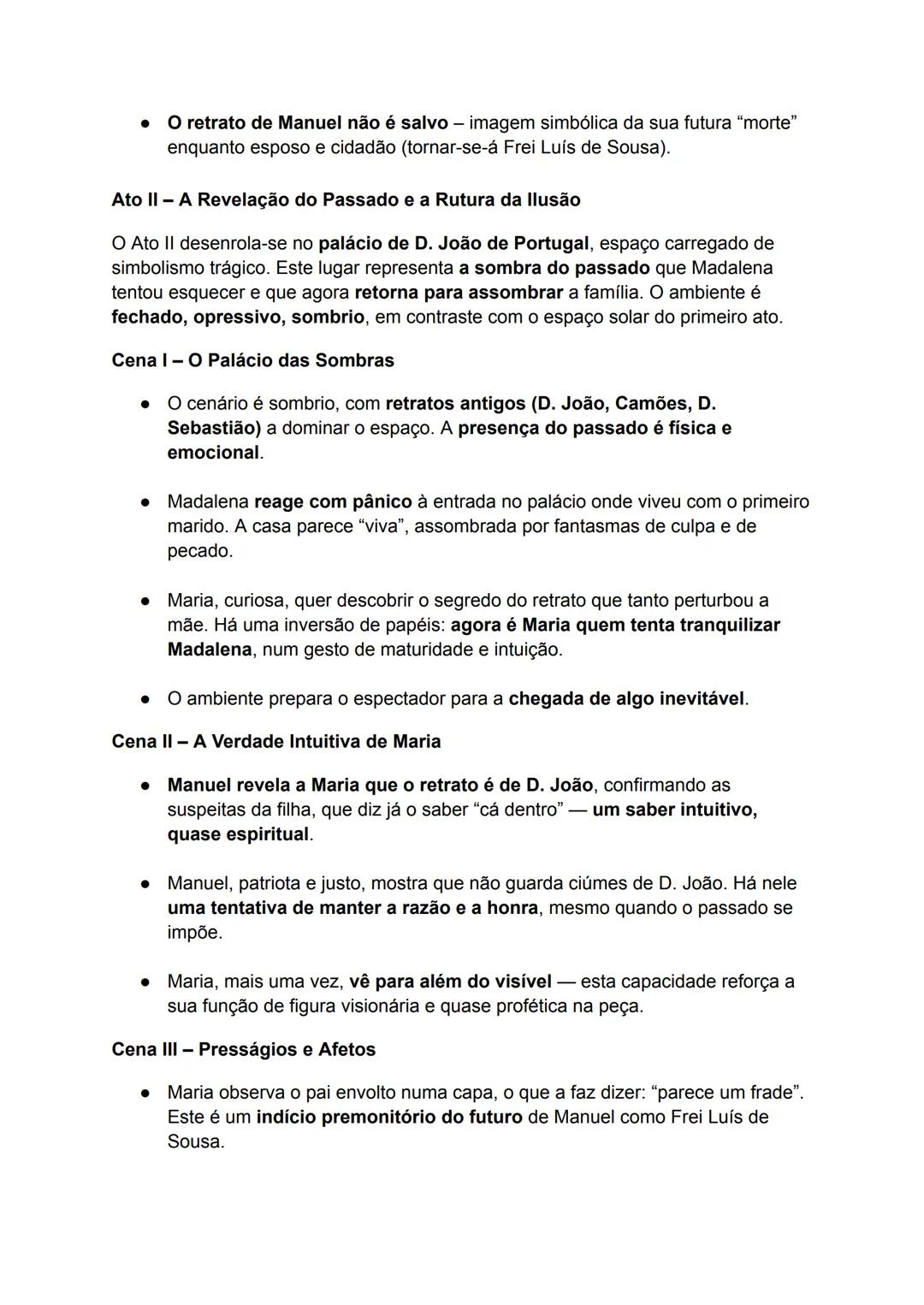 --- OCR Start ---
Frei Luís de Sousa:
Características da Obra:
• Género: Drama romântico com traços de tragédia clássica.
• Estilo: Escrito 