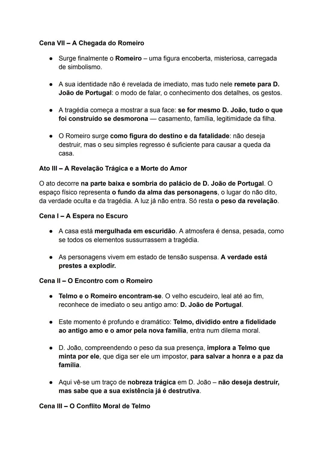 --- OCR Start ---
Frei Luís de Sousa:
Características da Obra:
• Género: Drama romântico com traços de tragédia clássica.
• Estilo: Escrito 