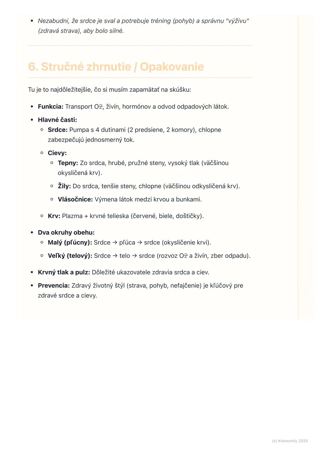 # Obehová sústava

## 1. Prehľad obehovej sústavy

Obehová sústava je pre naše telo úplne kľúčová. Predstav si ju ako takú
diaľničnú sieť, k