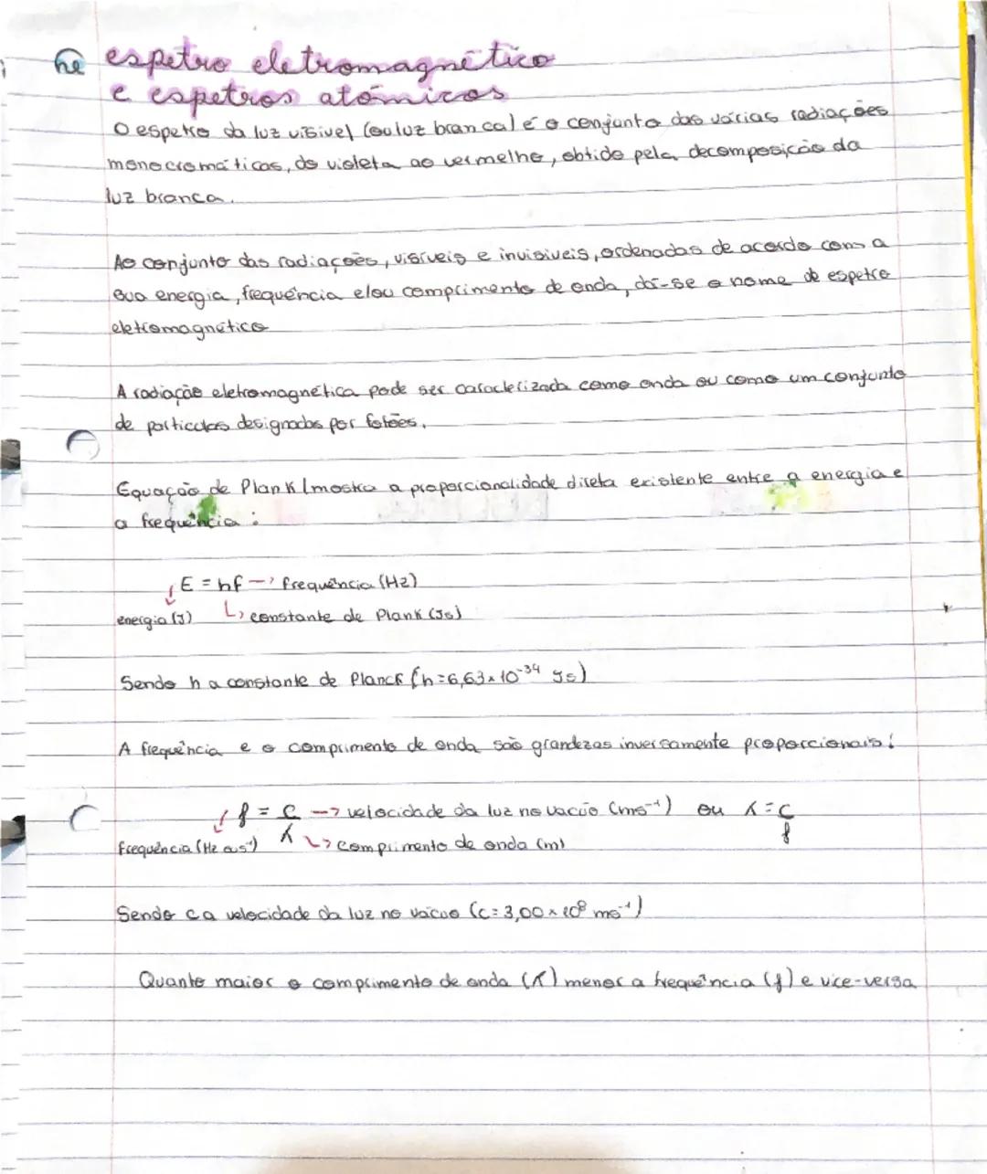 Exploração dos Espetros Eletromagnéticos e Atômicos