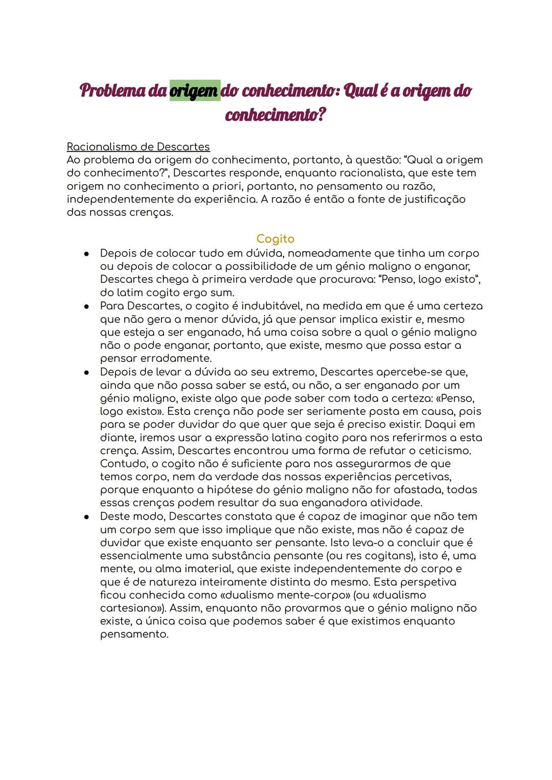 # Filosofia

Área de estudo: Epistemologia
Tema: O conhecimento

Epistemologia
O termo epistemologia deriva de duas palavras gregas:
epistem