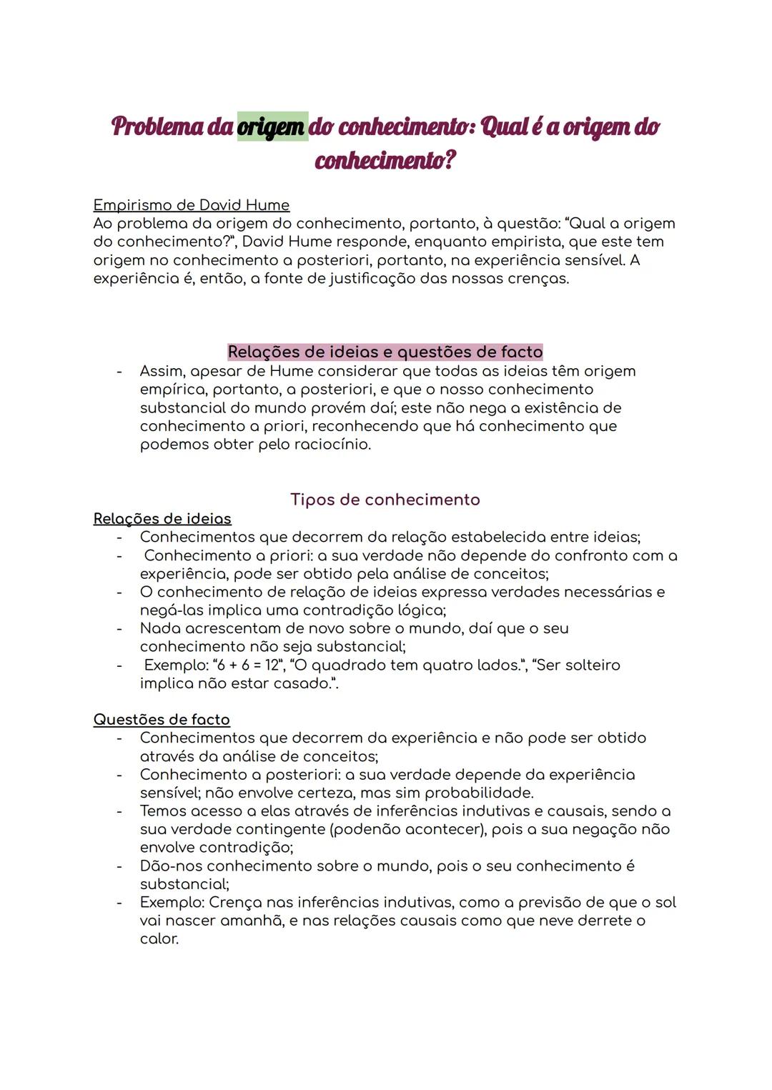 # Filosofia

Área de estudo: Epistemologia
Tema: O conhecimento

Epistemologia
O termo epistemologia deriva de duas palavras gregas:
epistem
