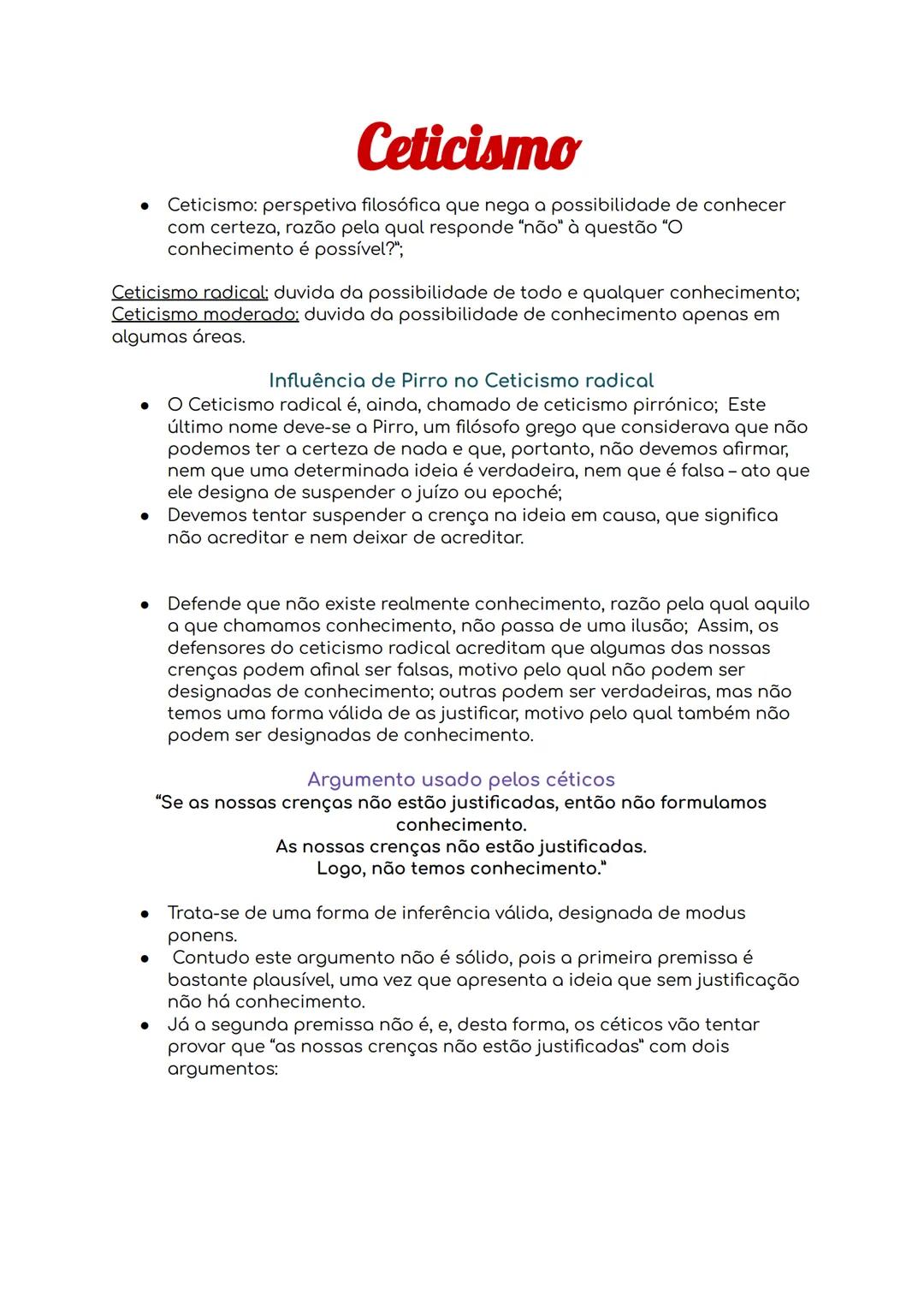 # Filosofia

Área de estudo: Epistemologia
Tema: O conhecimento

Epistemologia
O termo epistemologia deriva de duas palavras gregas:
epistem