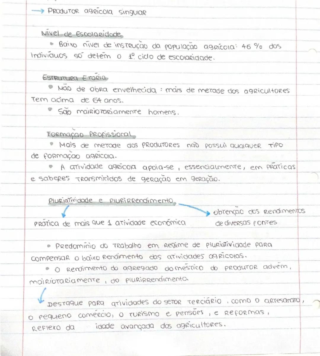 # Espaços Rurais em mudança

As fragilidades do sistema agrário

• A par da importância alimentar, soma-se um contributo
inestimavel a nivel
