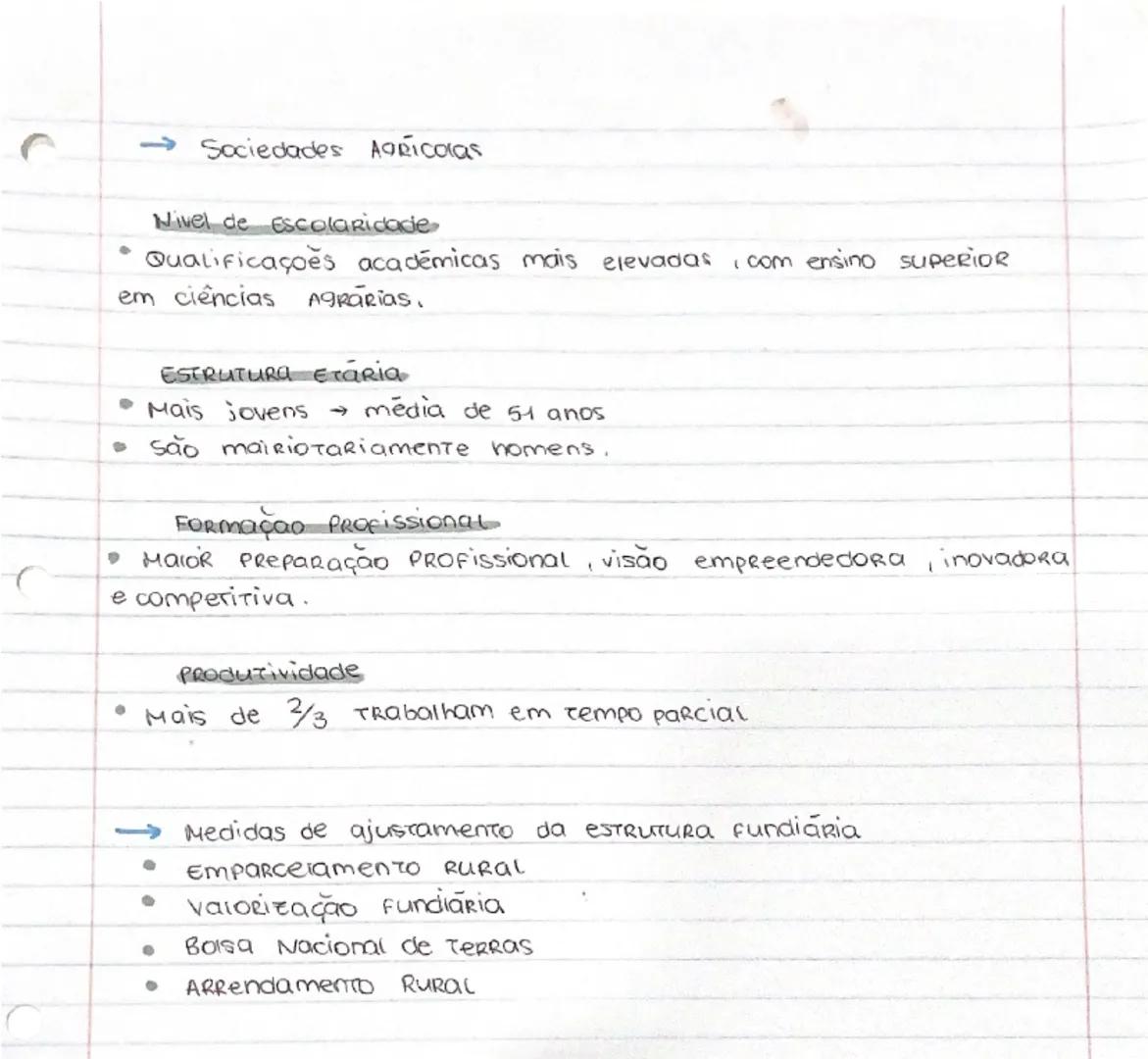 # Espaços Rurais em mudança

As fragilidades do sistema agrário

• A par da importância alimentar, soma-se um contributo
inestimavel a nivel