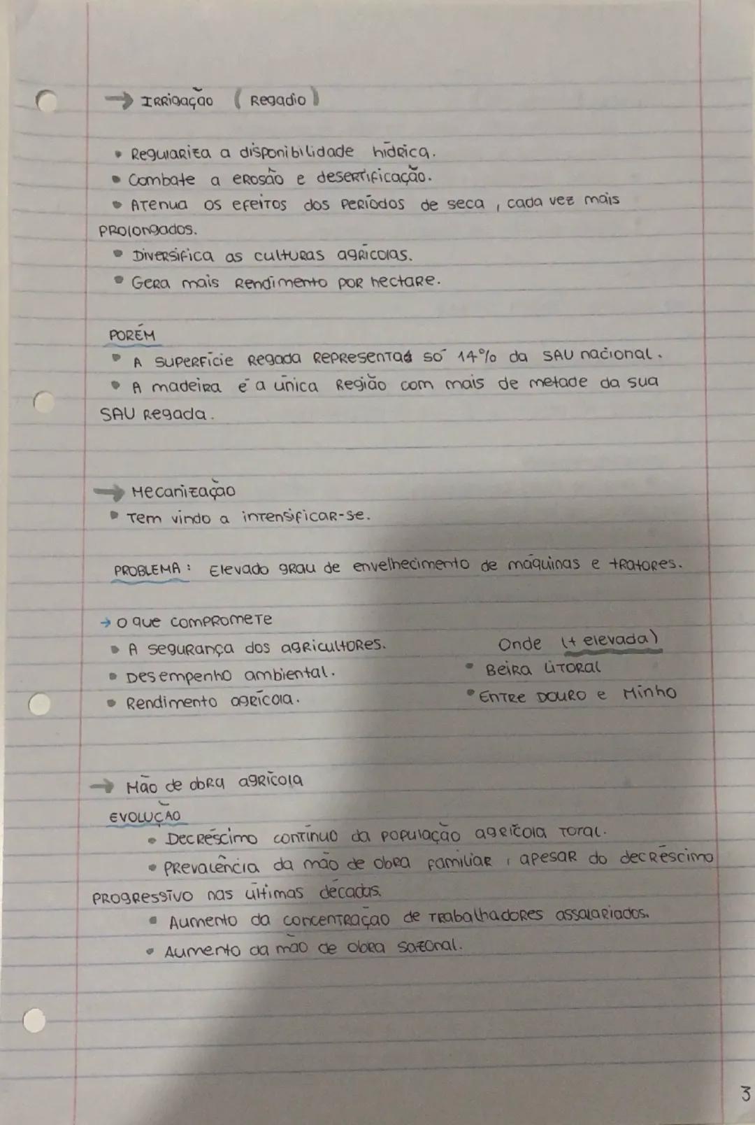 # Espaços Rurais em mudança

As fragilidades do sistema agrário

• A par da importância alimentar, soma-se um contributo
inestimavel a nivel