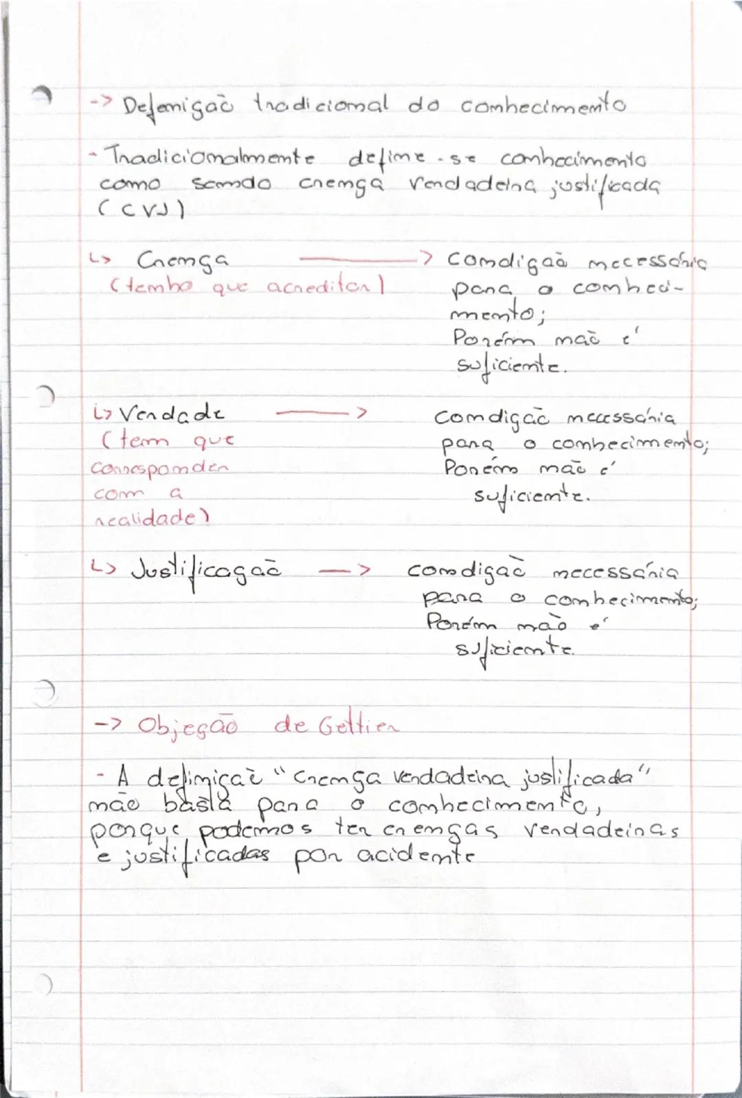 Filosofia

→ pistemologia: Disciplima filosófica que
estuda o conhecimento, procudando
nespomden, entre outros, aos problemas
da sua origem,