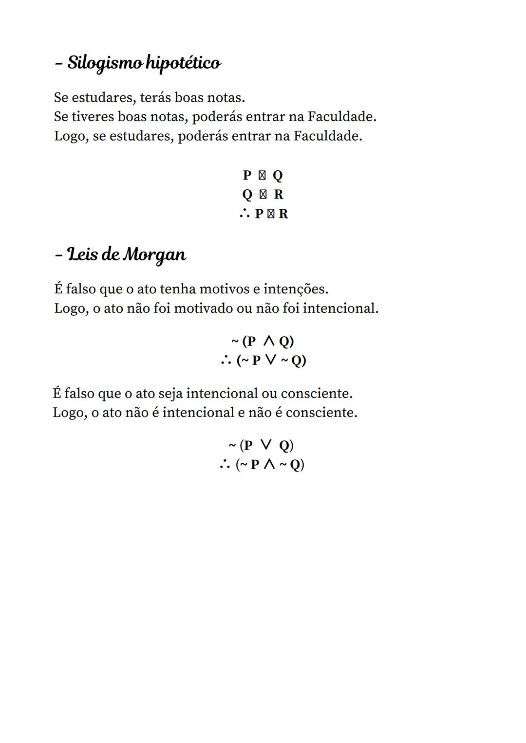 # Conectivas proposicionais

| Palavra        | Símbolo | Nome                   |
| :------------- | :------ | :--------------------- |
| e