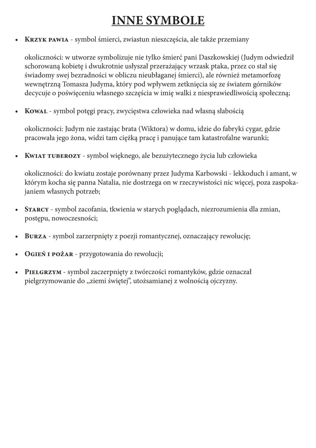 # LUDZIE BEZDOMNI
Stefan Leromski

# SYMBOLIKA

## WENUS Z MILO

*   okoliczności: spotkanie Judyma
z pannami Orszeńskimi w
Luwrze (Paryż)
*