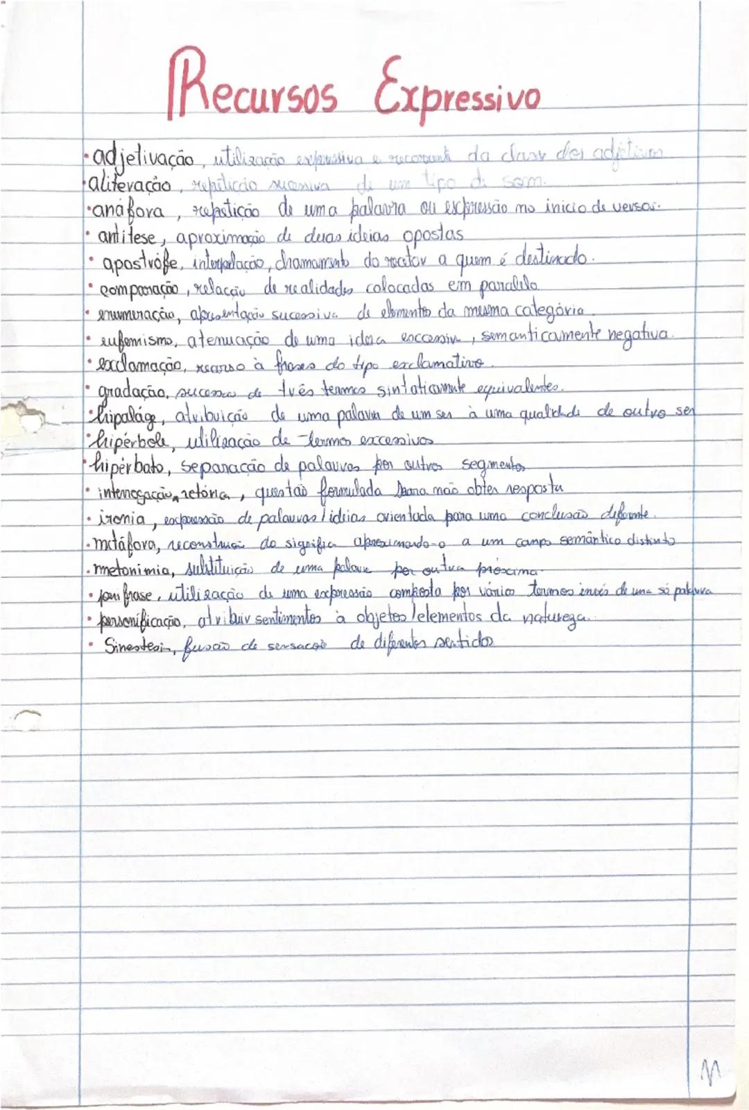 # Recursos Expressivo

*   adjetivação, utilização expustiva e scorunh da chan des adjetivos
*   faliteração, repilicio meniva de um tipo di
