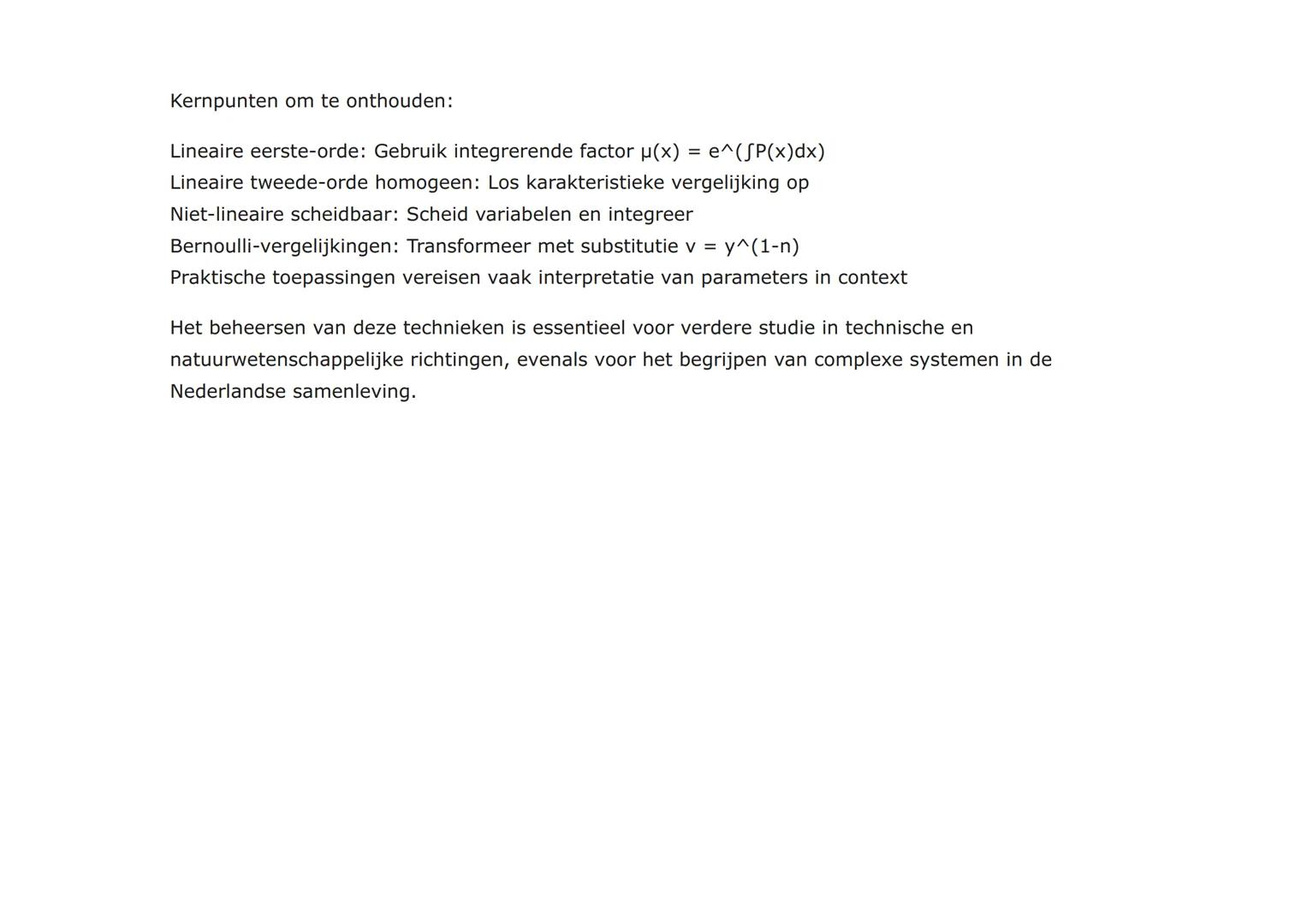 Differentiaalvergelijkingen: Lineaire en niet-
lineaire vergelijkingen
Uitgebreide studie van lineaire en niet-lineaire differentiaalvergeli