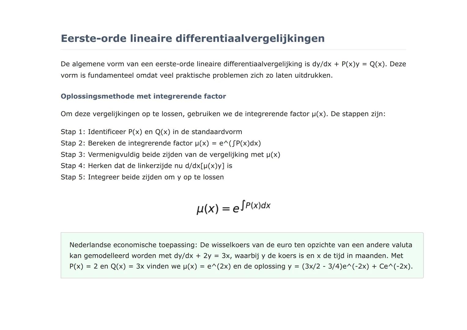 Differentiaalvergelijkingen: Lineaire en niet-
lineaire vergelijkingen
Uitgebreide studie van lineaire en niet-lineaire differentiaalvergeli