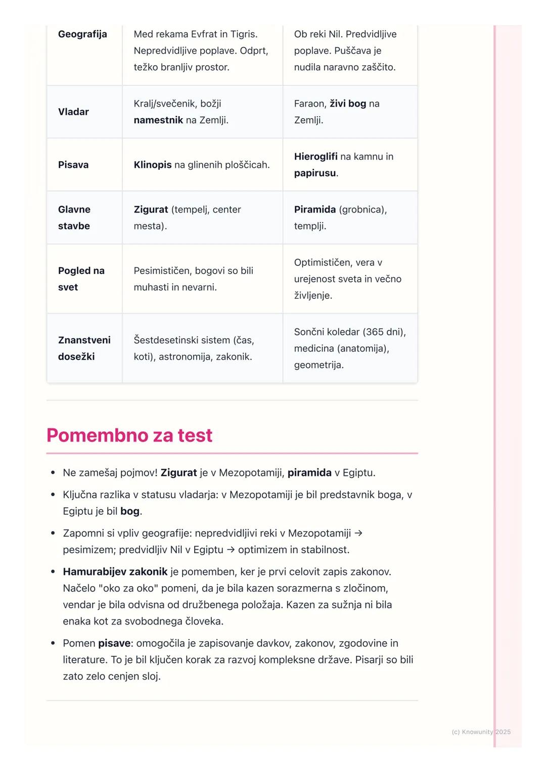 # Prve visoke civilizacije:
# Mezopotamija in Egipt

## Uvod v prve visoke civilizacije

Prve visoke civilizacije so se razvile okoli 4. tis