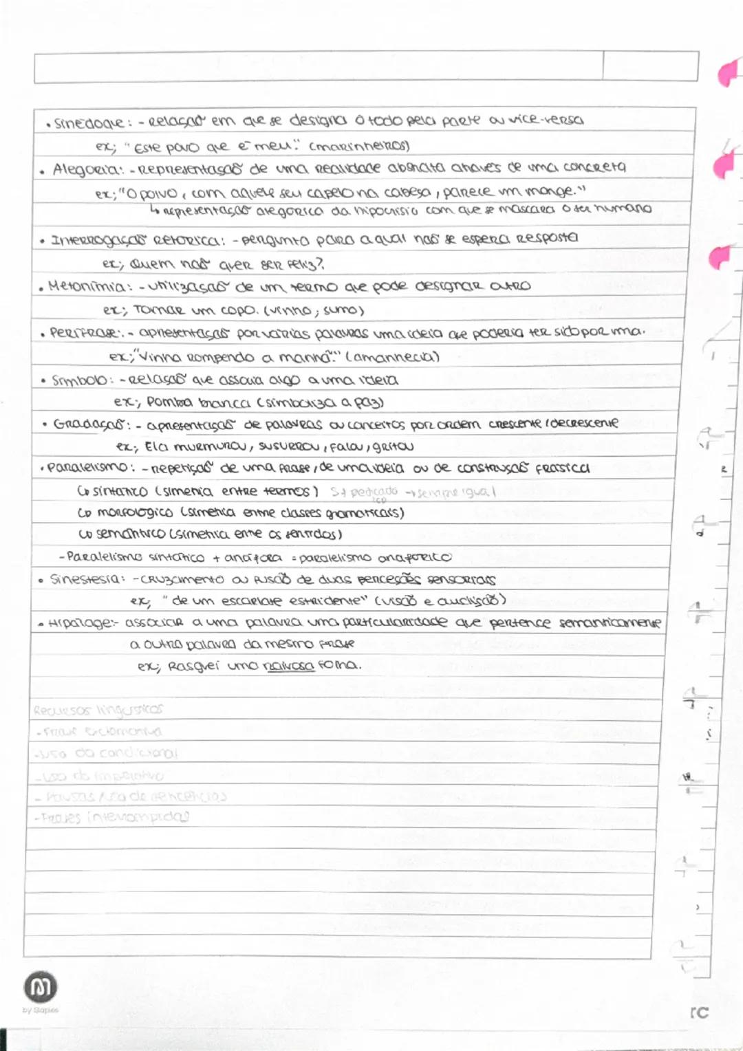 # recursos expressivos
Recursos singursnicos (indsenpeciesos extrassince)

- Aliteraças: - Repetição da mesma consoante em palaiveas proxima