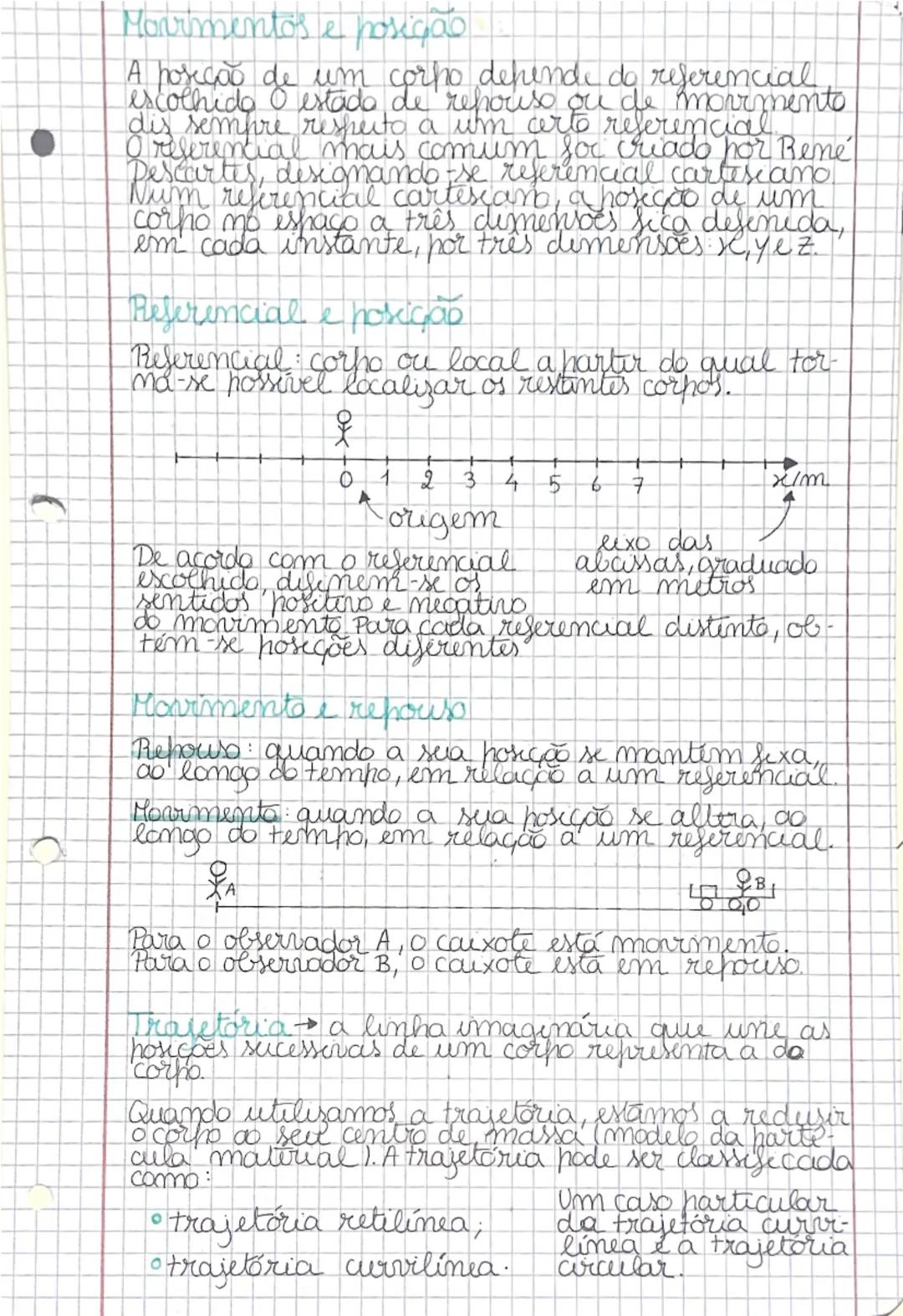Movimentos e Trajetórias: Referenciais e Descanso