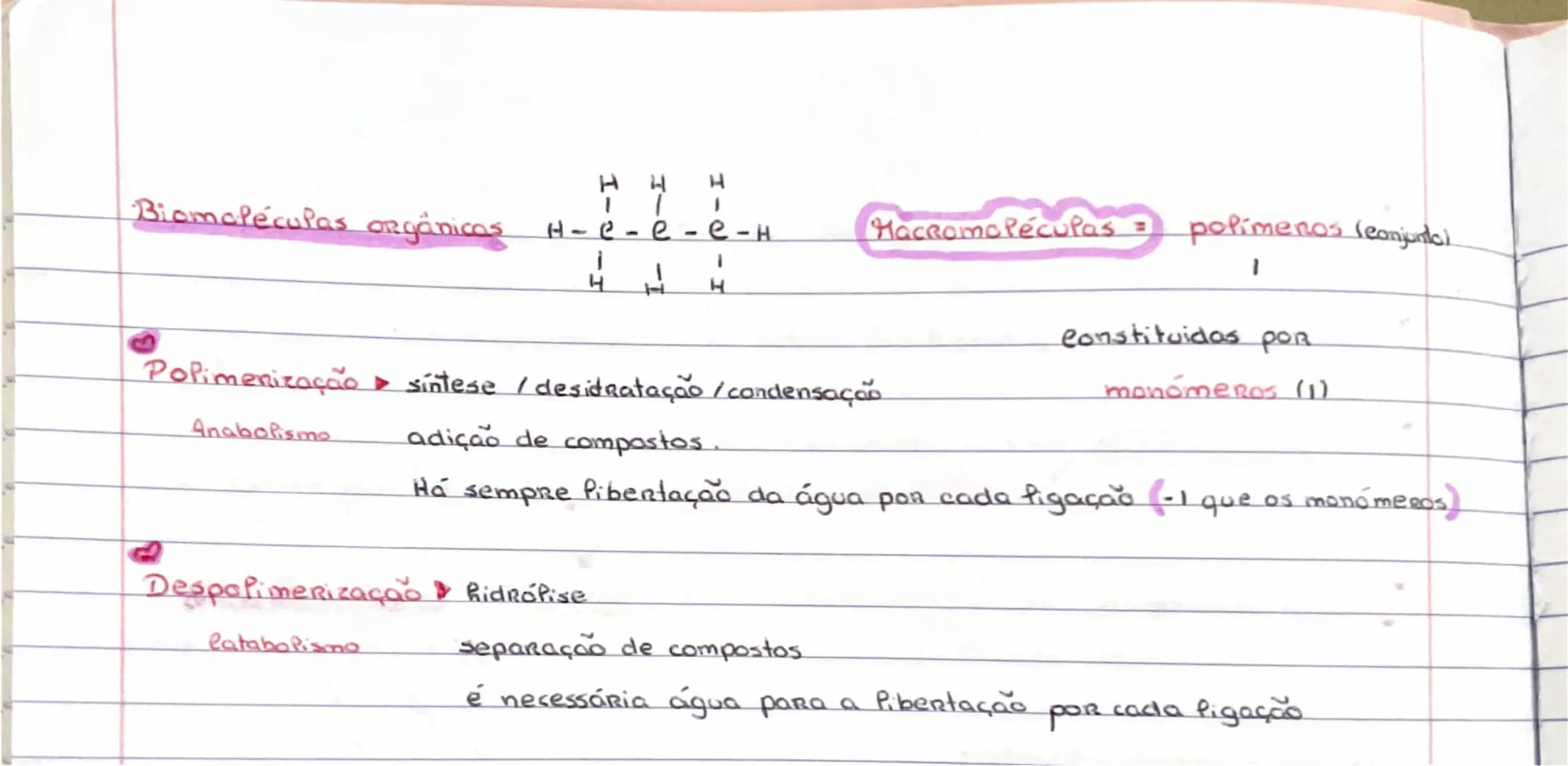 # BIOMOLÉCULAS

Permitem que exista vida.

Compostos  → Orgânicos sintelizados pelos seres vivos... necessário ter Hidrogênio,
             