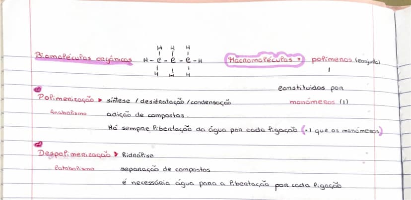 # BIOMOLÉCULAS

Permitem que exista vida.

Compostos  → Orgânicos sintelizados pelos seres vivos... necessário ter Hidrogênio,
             