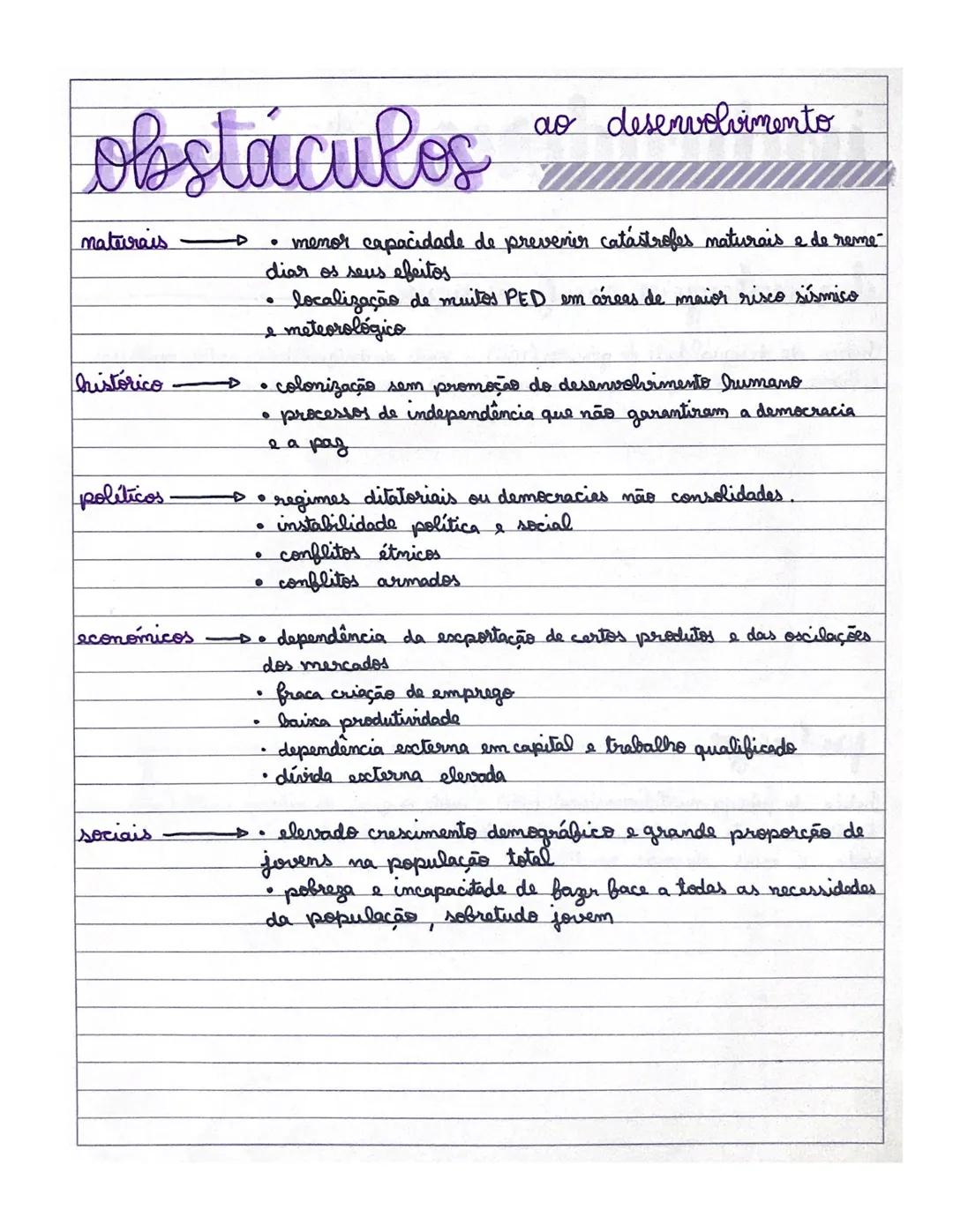 constrastes
de
desenvolvimento

PIB (produto interno bruto) - valor de todos os bens e serviços produzidos pelos habi
tantes (nacionais e es