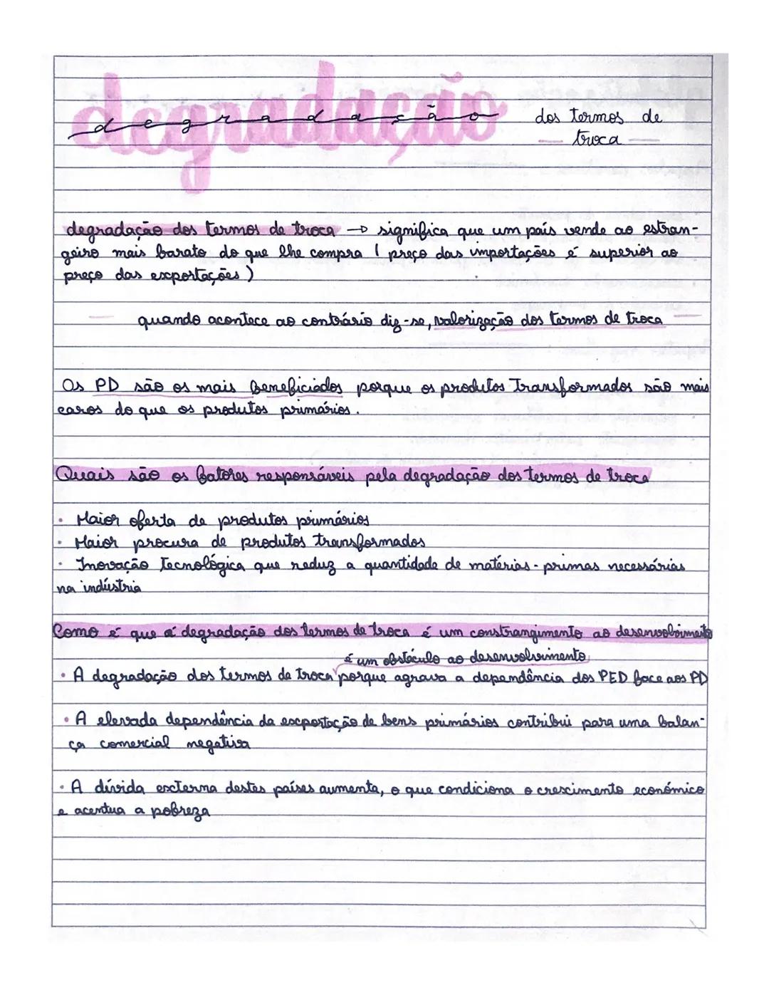 constrastes
de
desenvolvimento

PIB (produto interno bruto) - valor de todos os bens e serviços produzidos pelos habi
tantes (nacionais e es