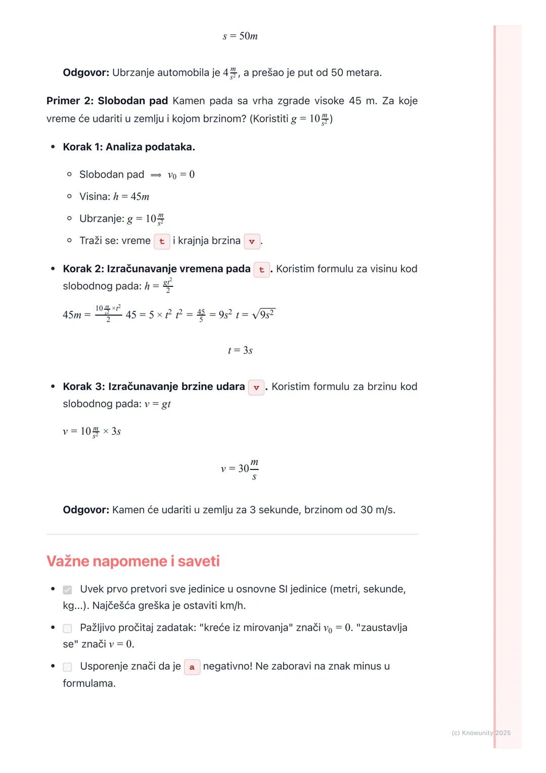# Ravnomerno promenljivo
pravolinijsko kretanje

Uvod u ravnomerno promenljivo kretanje

Ovo je kretanje kod kojeg se brzina tela menja za i