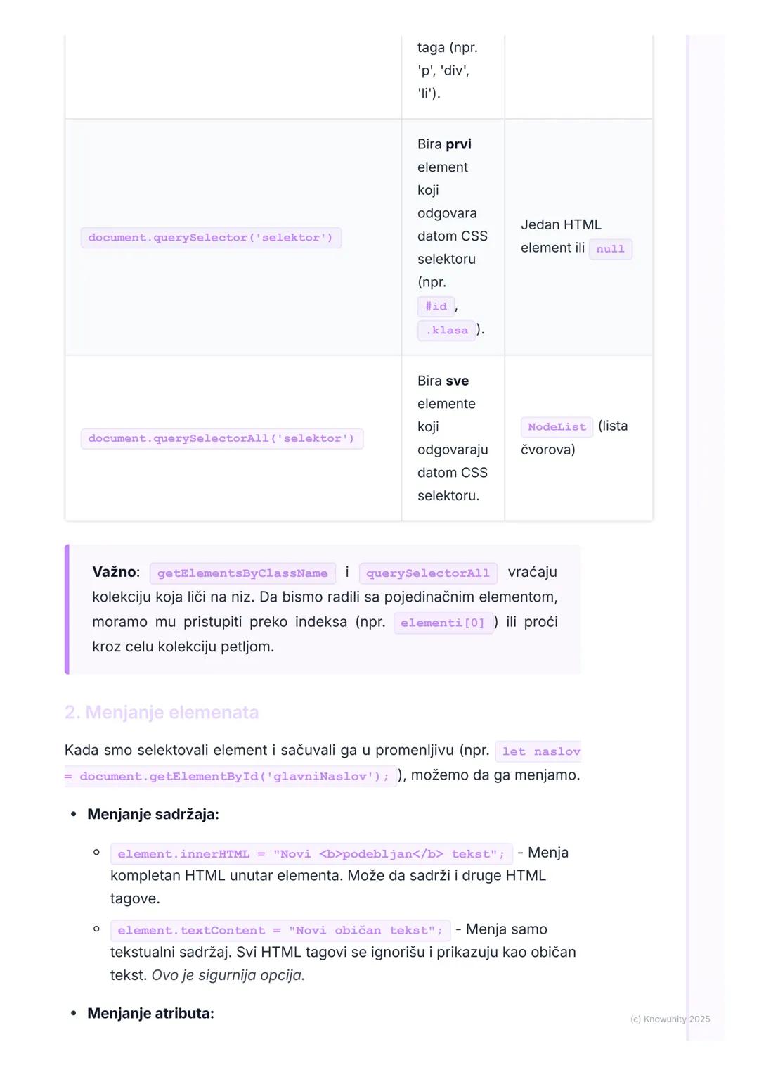 # JavaScript - manipulacija
DOM-om

Uvod u DOM i zašto je važan

JavaScript nam omogućava da veb stranice budu interaktivne. Da bi to
mogao 