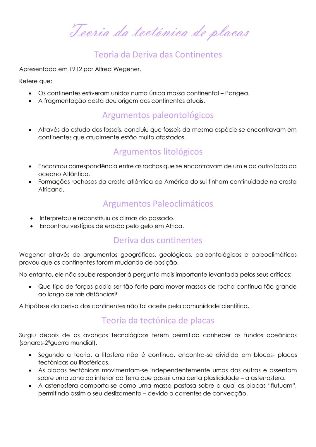 Entendendo a Teoria da Tectónica de Placas