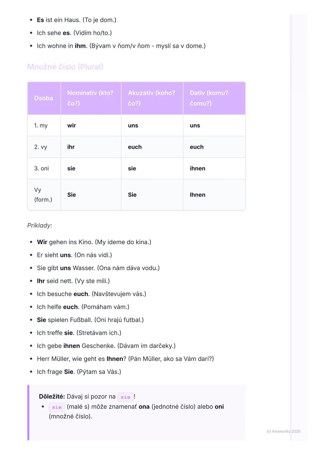 # Osobné a privlastňovacie
# zámená

## 1. Prehľad

Ahojte! Dnes si zopakujeme veľmi dôležitú tému z nemčiny - osobné a
privlastňovacie záme